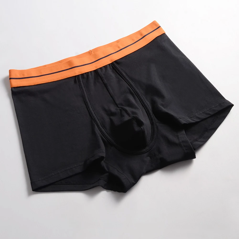 Homens Sexy Underpants Sports Boxers Underwear Preto Cinza L XL